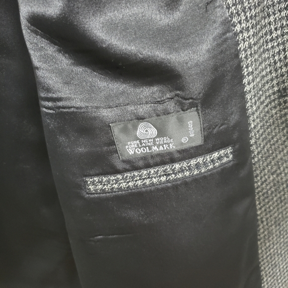 PROTOCOL Houndstooth Wool Blazer Jacket - Picture 6 of 11